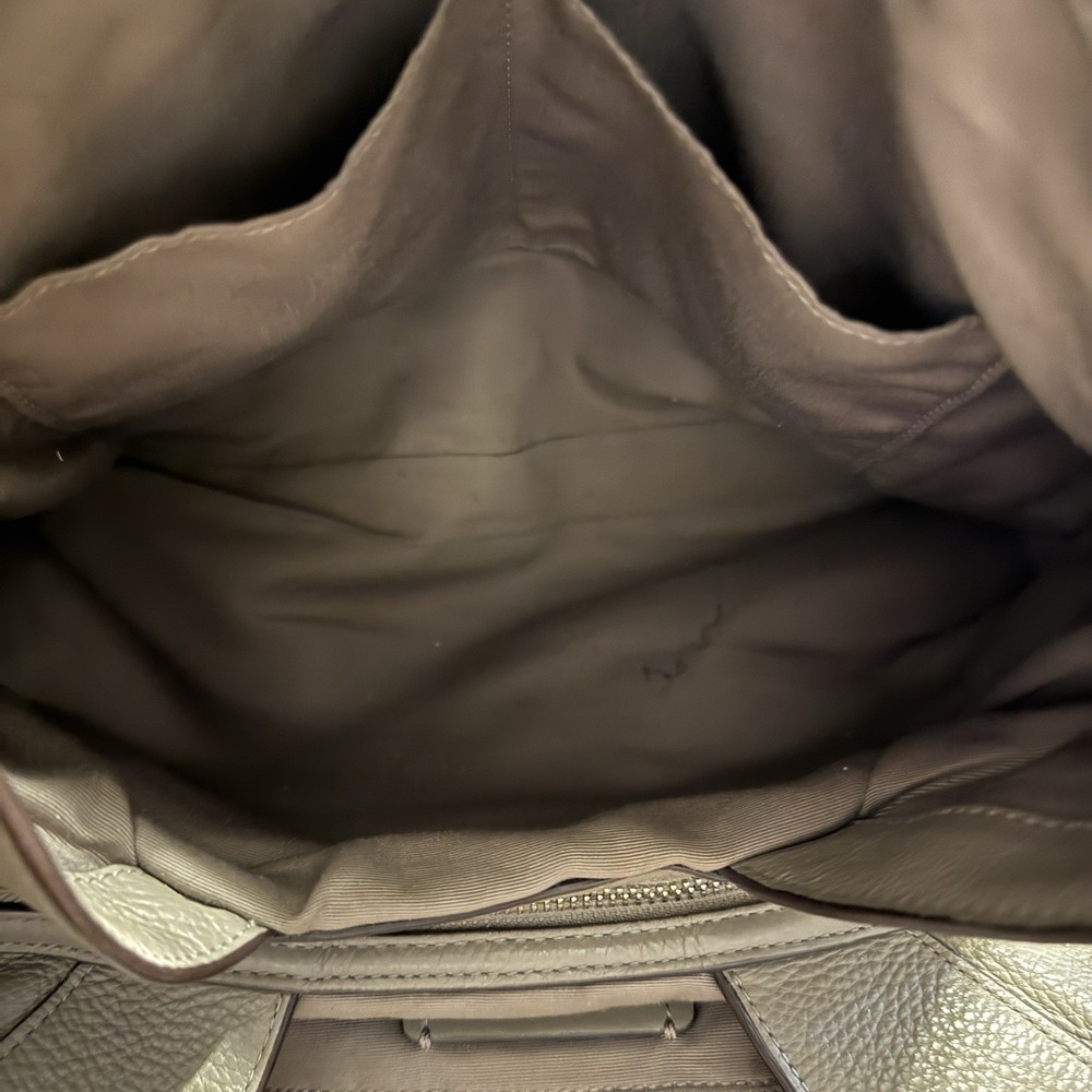 Coach Lexy F27593 Fog Taupe Pebbled Leather Shoulder Bag MSRP $395 - Picture 6 of 10